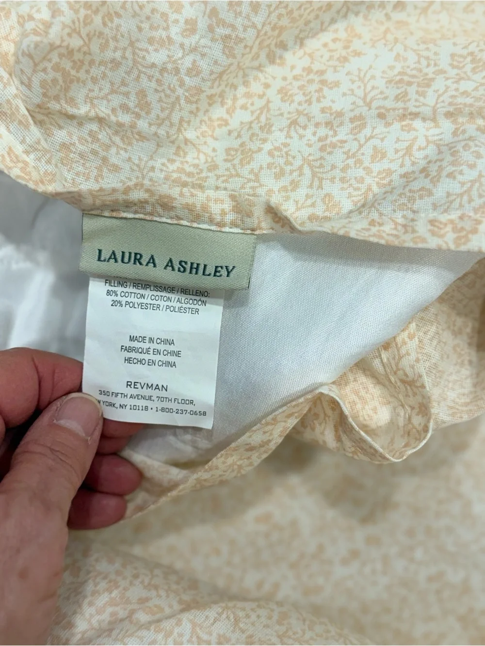 Vintage Laura Ashley for Revman Floral Twin Quilt & Sham Cotton Rare
